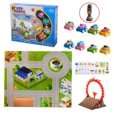 Килимок «City Traffic»: ігрове поле 49х59 см, 4 машинки по 5,5 см та 20 аксесуарів, в асортименті, у коробці 30х7,5х25 см