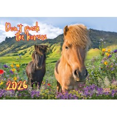 Календар квартальний «Don`t push the Horses» 22,2х15,6 см супереконом