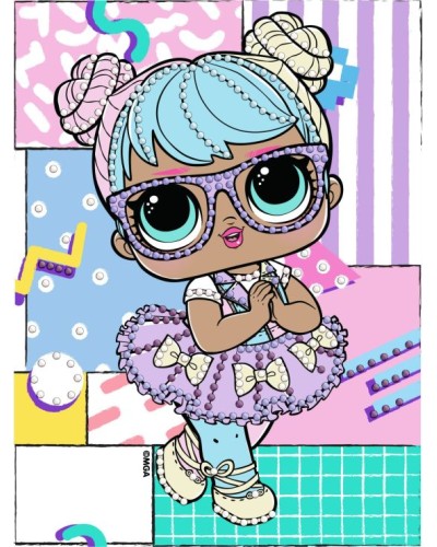 Набір з алмазною мозаїкою з частковою викладкою «L.O.L. Surprise! Bon Bon» 15х20 см, ТМ Ідейка