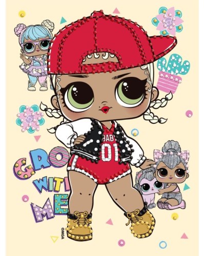 Набір з алмазною мозаїкою з частковою викладкою «L.O.L. Surprise! SWAG» 15х20 см, ТМ Ідейка
