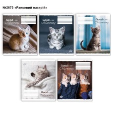 Зошит на 24 аркуші у лінію «Ранковий настрій», №2673, ТМ Brisk