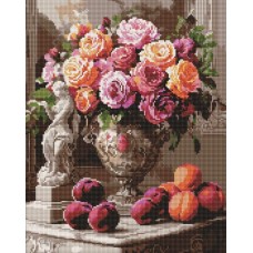 Набір з алмазною мозаїкою «Вишукані троянди» 40х50 см, ТМ Ідейка