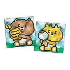 Набір з алмазною мозаїкою на клейкій основі «Смаколики» з 2 сюжетів 9х9 см, ТМ Ідейка