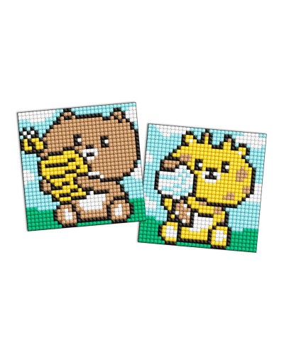 Набір з алмазною мозаїкою на клейкій основі «Смаколики» з 2 сюжетів 9х9 см, ТМ Ідейка