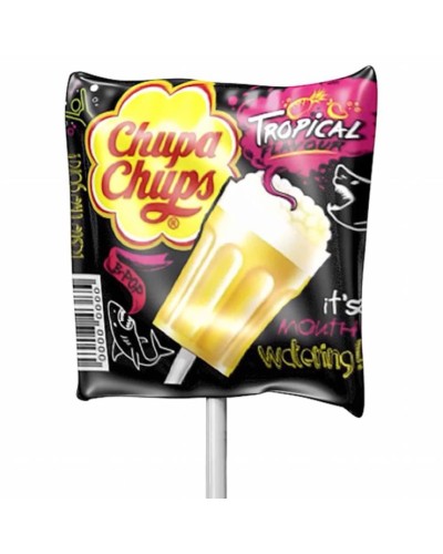 Льдяник-шипучка «Тропічні фрукти» карамельний 15 г, Chupa Chups