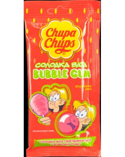 Жуйка «Солодка вата.Strawberry» 11 г, ТМ Chupa Chups
