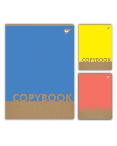 Канцелярська книга «Colours» на 48 аркушів у клітинку з ламінованою обкладинкою, в асортименті, ТМ Yes