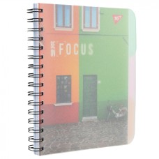 Зошит з роздільниками «Be in focus» А5 на 144 аркуші у клітинку з пластиковою обкладинкою на спіралі збоку, ТМ Yes