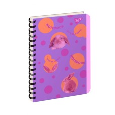 Блокнот з роздільниками «Let's be» В6 на 144 аркуші у клітинку з пластиковою обкладинкою на спіралі збоку, ТМ Yes