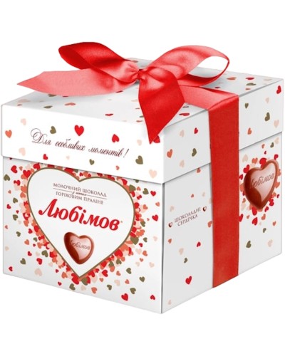 Цукерки «Любімов» 208 г молочний шоколад, у коробці, ТМ Міленіум