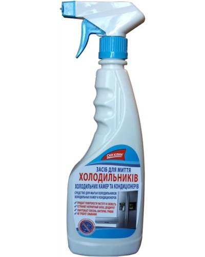 Миючий засіб для холодильників, холодильних камер та кондиціонерів з розпилювачем 500 мл, ТМ San-Clin