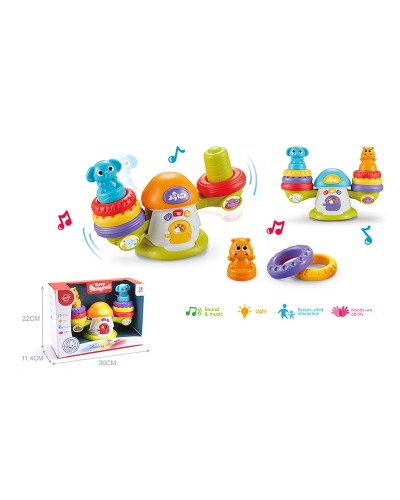 Ваги музичні зі звуком та світлом, у коробці 22х30х11,4 см