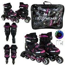 Ролики розміром 34-37 з колесами PU, світяться