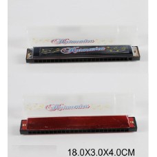 Губна гармоніка, в асортименті, у футлярі 18х3х4 см