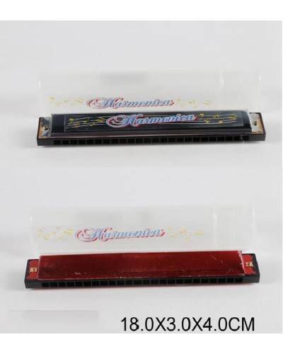 Губна гармоніка, в асортименті, у футлярі 18х3х4 см