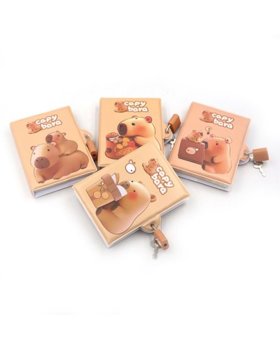 Блокнот «Capybara» 8х11 см на 80 аркушів з замком, в асортименті, ТМ J.Otten