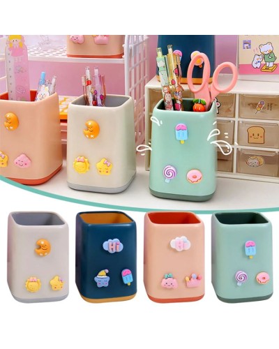 Підставка для ручок 8,5х8,5 см пластикова, в асортименті, ТМ Leader