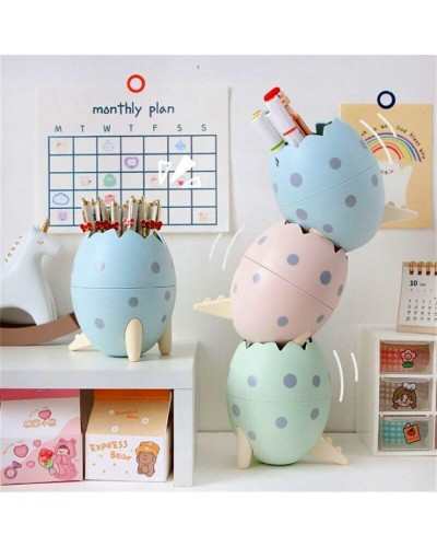 Підставка для ручок «Яйце» 10х10х14,8 см пластикова, в асортименті, ТМ Leader