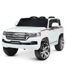 Джип р/к 2,4G на акумуляторі 24V 5AH, 2х 25W та 2х45W музичний з USB, MP3, TF, шкіряним сидінням, білий