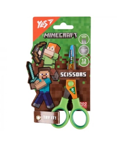 Ножиці «Minecraft» 13 см з принтом на лезі, ТМ YES