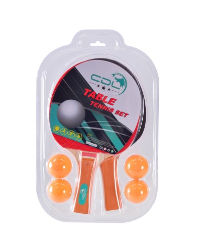 Теніс настільний: 2 ракетки та 4 м'ячі, слюда