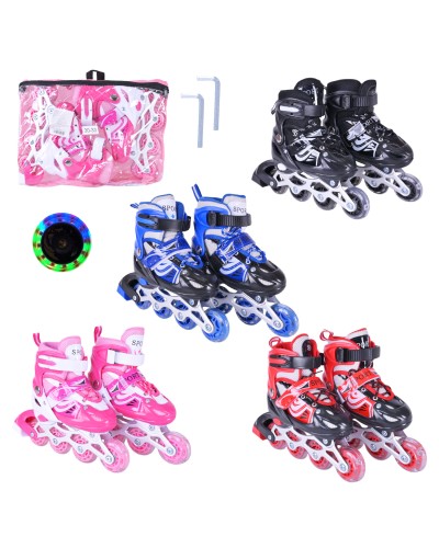 Ролики розміром 30-34 з колесами PVC, світяться, в асортименті