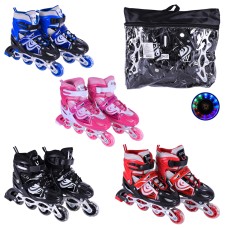 Ролики розміром 34-37 з колесами PVC, світяться, в асортименті