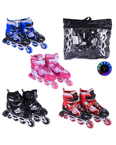 Ролики розміром 34-37 з колесами PVC, світяться, в асортименті