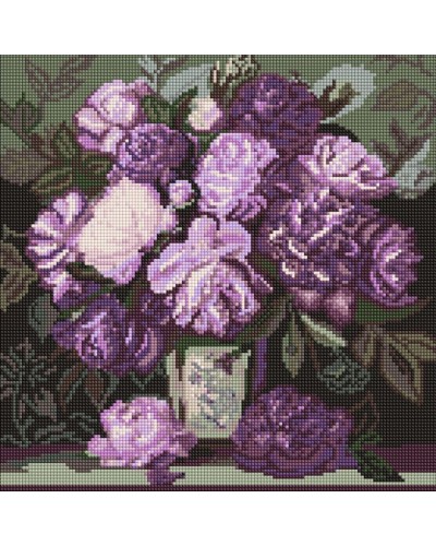 Набір з алмазною мозаїкою «Мелодія пелюсткових барв» 40х40 см, ТМ Ідейка