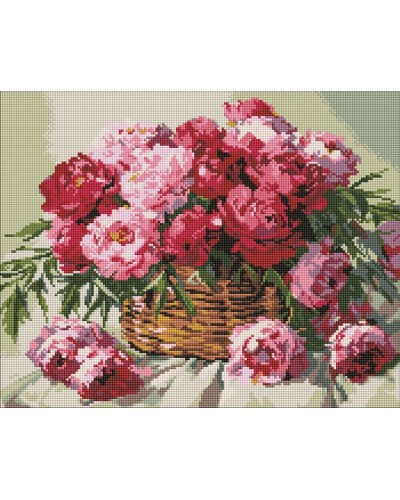 Набір з алмазною мозаїкою «Мелодія цвітіння» 40х50 см, ТМ Ідейка