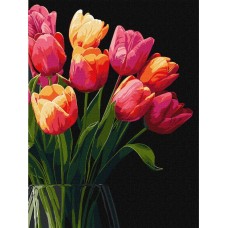 Картина за номерами «Аромат тюльпанів» 30х40 см, ТМ Ідейка