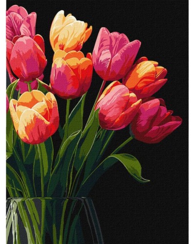 Картина за номерами «Аромат тюльпанів» 30х40 см, ТМ Ідейка