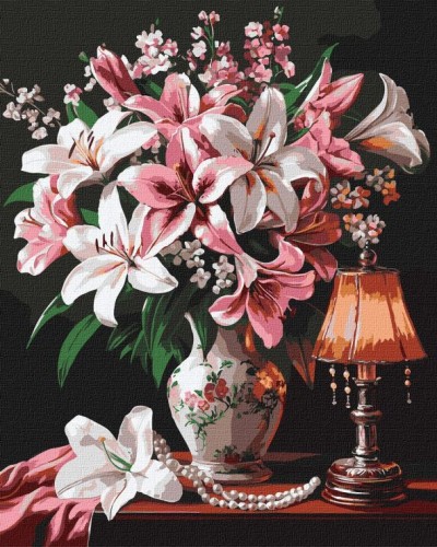 Картина за номерами «Витончені лілі» 40х50 см, ТМ Ідейка
