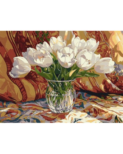 Картина за номерами «Тюльпановий спокій» 30х40 см, ТМ Ідейка