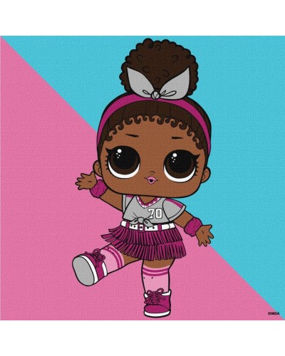 Картина за номерами «L.O.L Surprise! Game on. Foxy» 25х25 см, ТМ Ідейка