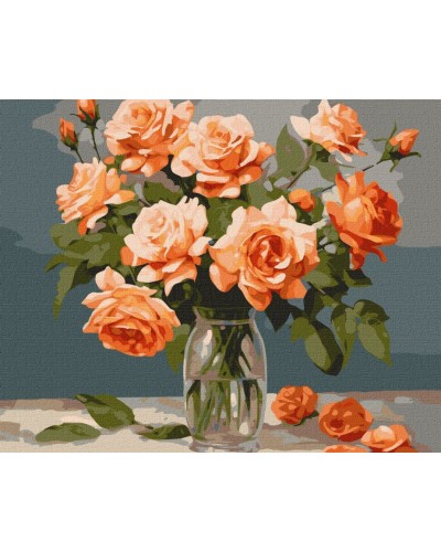 Картина за номерами «Витончений букет» 40х50 см, ТМ Ідейка