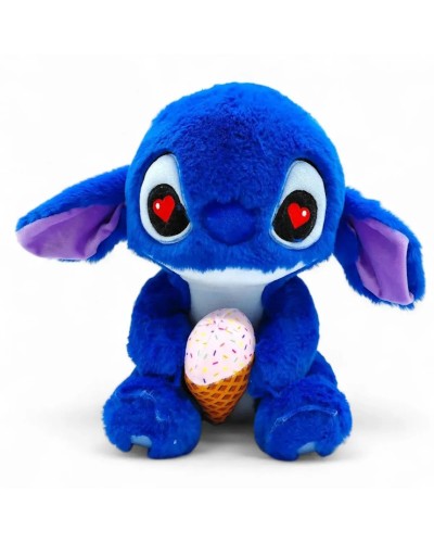 М`яка іграшка «Стіч з морозиврм» 33 см синя, ПП Копиця