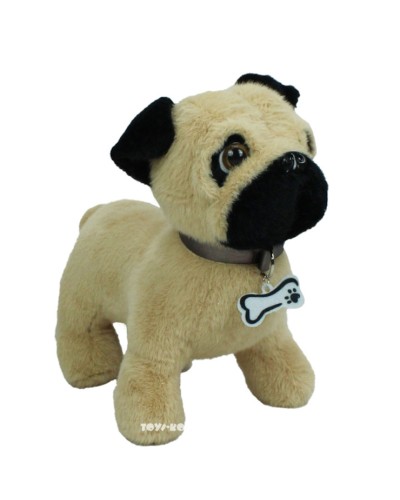 М`яка іграшка «Мопс» 25 см, ПП Копиця