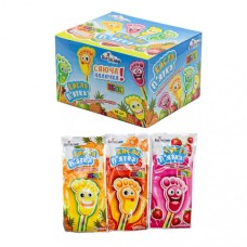 Льодяник «Кисла п`ятка» фруктовий на паличці зі стріляючою пудрою, 10 г