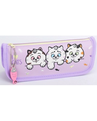 Пенал 21х4,5х7 см фіолетовий, ТМ Мандарин