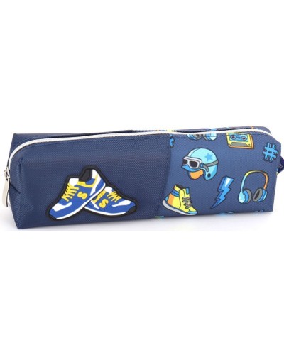 Пенал 21х4,5х6 см синій, ТМ Мандарин