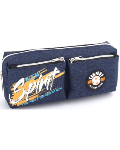 Пенал 20х8,5х6 см синій, ТМ Мандарин