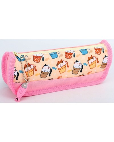 Пенал 21х4,5х6 см рожевий, ТМ Мандарин