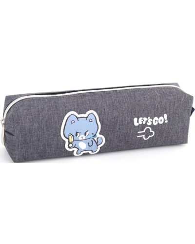 Пенал 21х4,5х6 см сірий, ТМ Мандарин