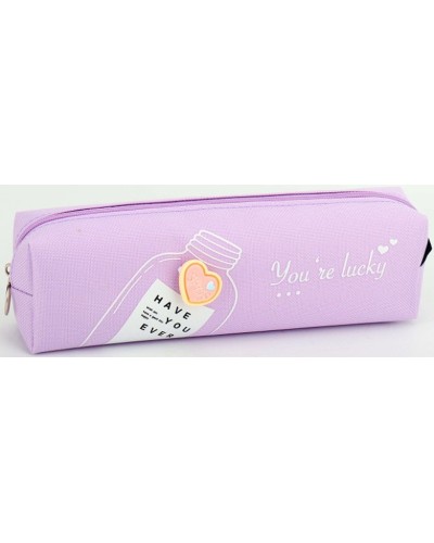 Пенал 21х4,5х6 см фіолетовий, ТМ Мандарин