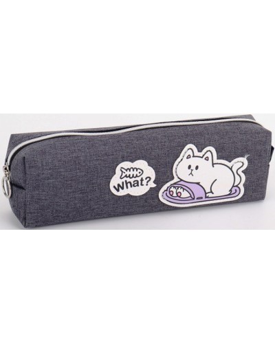 Пенал 21х4,5х6 см сірий, ТМ Мандарин