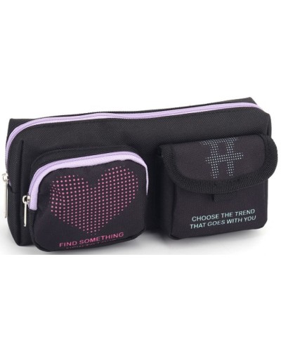 Пенал 20х4,5х8,5 см фіолетовий, ТМ Мандарин