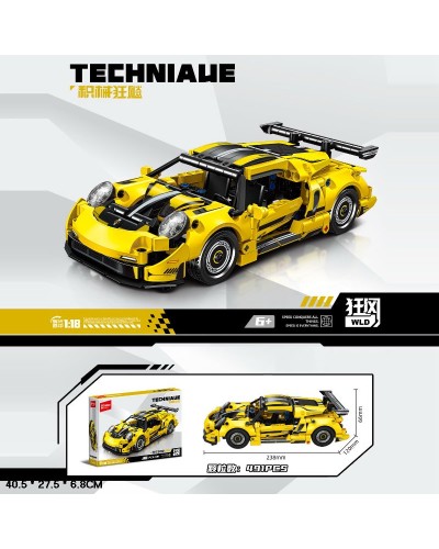 Конструктор «Techniacue» на 491 деталь, у коробці 40,5х27,5х6,8 см