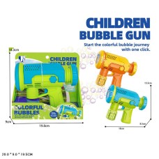 Мильні бульбашки «Пістолет» на батарейці, в асортименті, у коробці 20х9х19,5 см