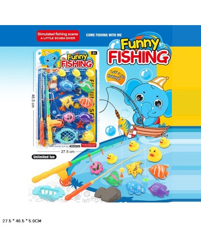 Риболовля: 2 вудки та 10 рибок, на планшетці 46,6х6х27,6 см.